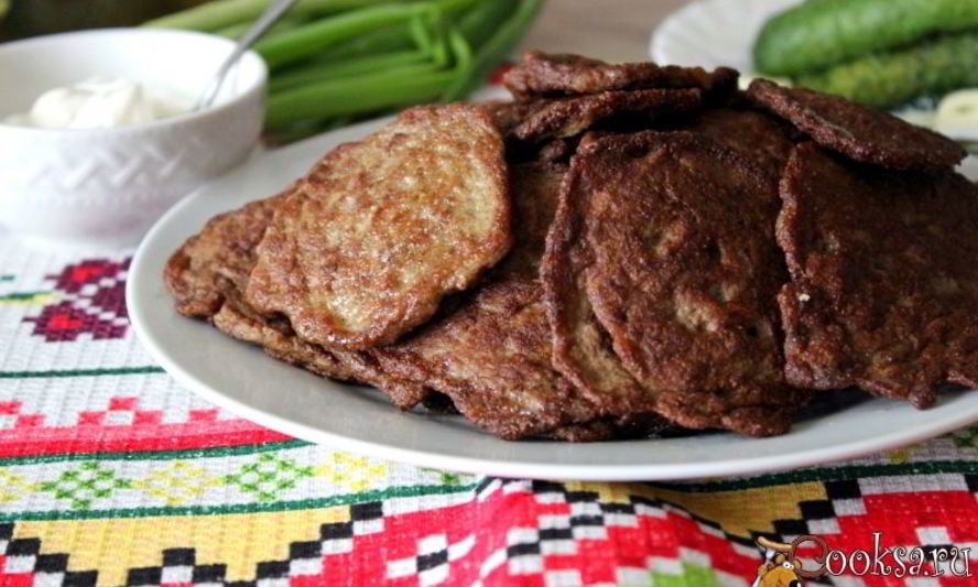 Рецепт печеночных оладий с манкой и рисом