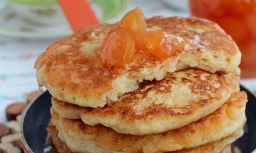 Рецепт пшенных оладий на завтрак