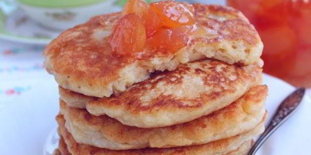 пшенные оладьи на завтрак