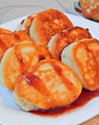 Пышные оладушки с манной крупой