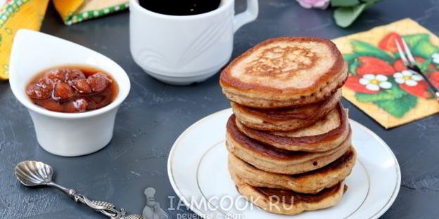 пышные оладьи на кефире без дрожжей