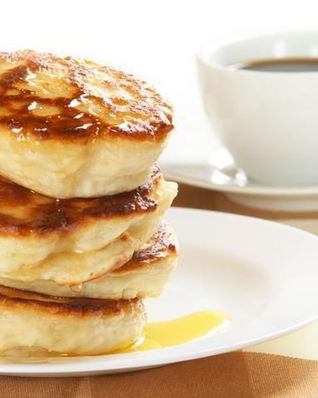 Пышные яблочные оладьи