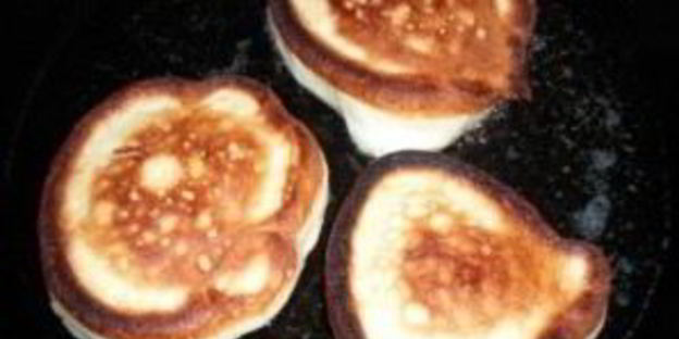 пышные яблочные оладьи