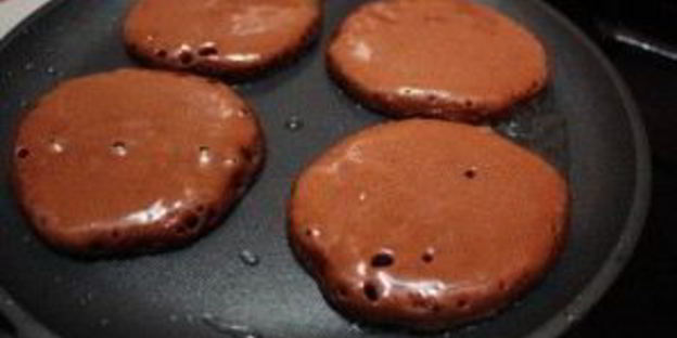 шоколадные оладьи