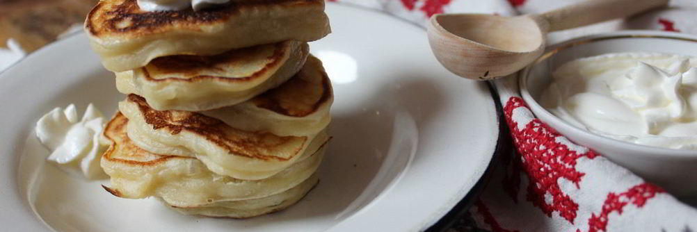 Сметанные оладьи