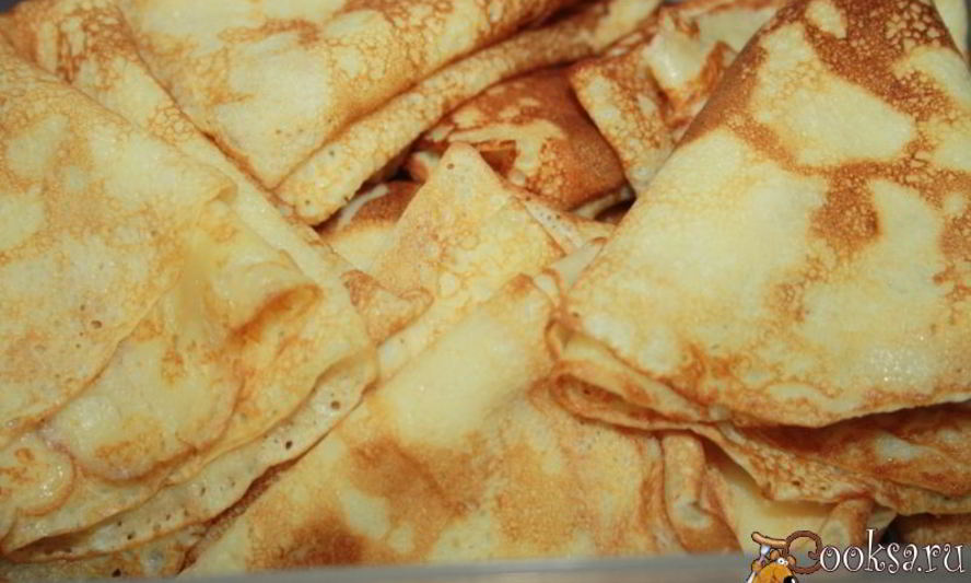 Рецепт тонких блинчиков на кефире