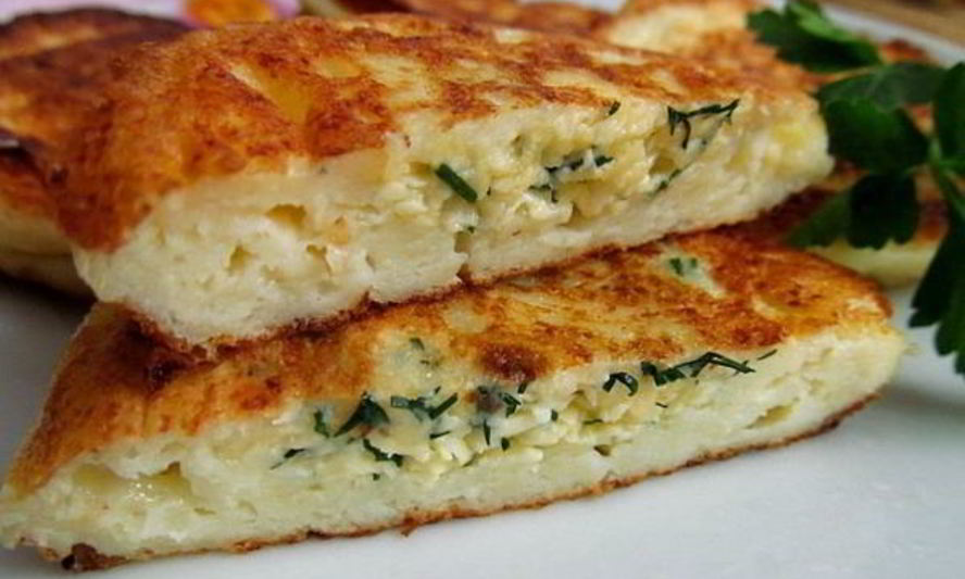 Рецепт творожных оладий хачапури с сыром