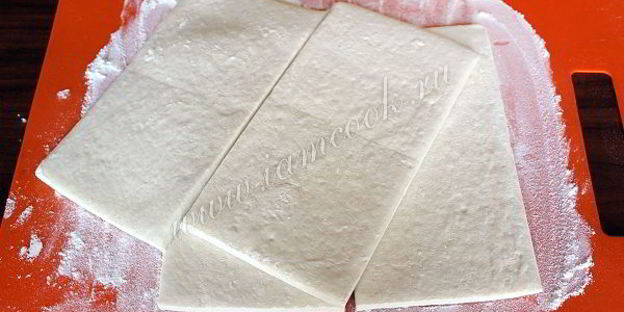 пахлава из слоеного теста