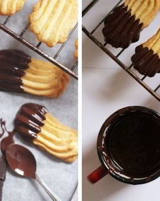 Апельсиновое печенье с шоколадом