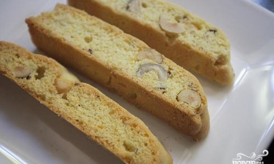 Рецепт апельсиновых бискотти с орехами