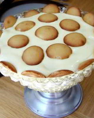 Банановый пудинг с печеньем