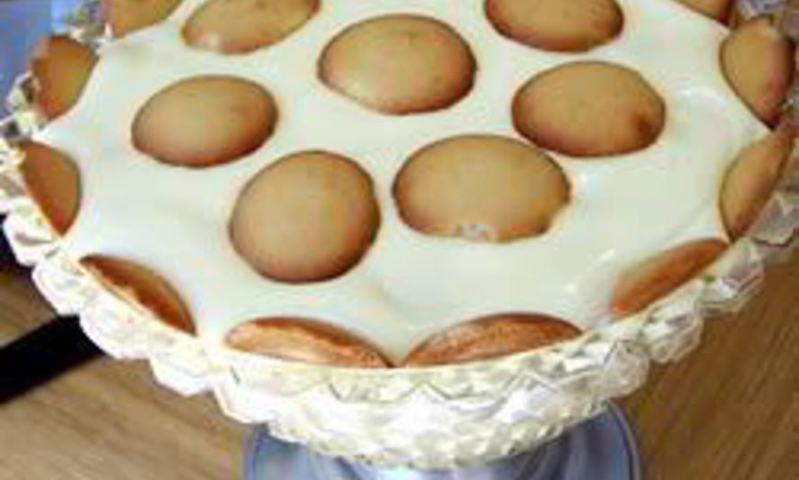 Рецепт бананового пудинга с печеньем