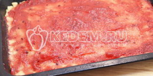 быстрое печенье с малиновым джемом