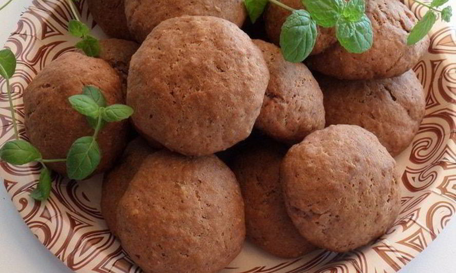 Рецепт клубничного печенья с отрубями