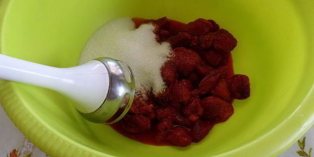 клубничное печенье с отрубями