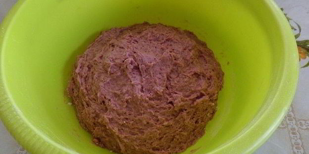 клубничное печенье с отрубями