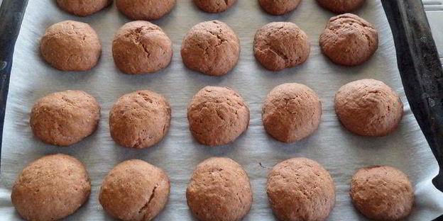 клубничное печенье с отрубями