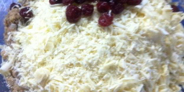 клюквенное печенье с белым шоколадом