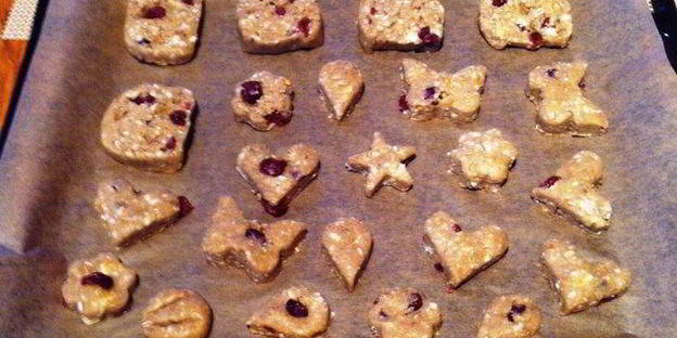 клюквенное печенье с белым шоколадом