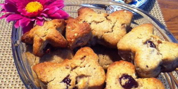 клюквенное печенье с белым шоколадом