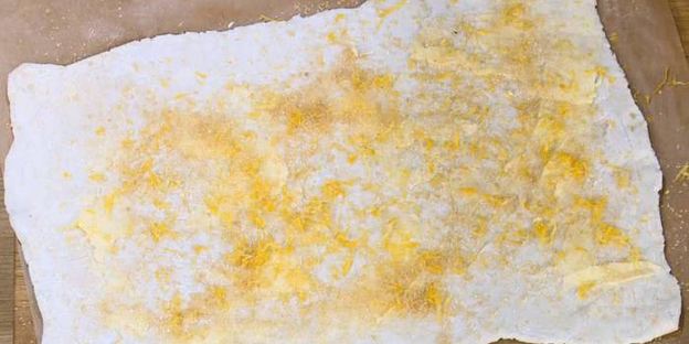 лимонное печенье из слоеного теста