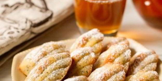 лимонное печенье мадлен с маком