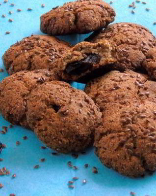 Льняное печенье с черносливом