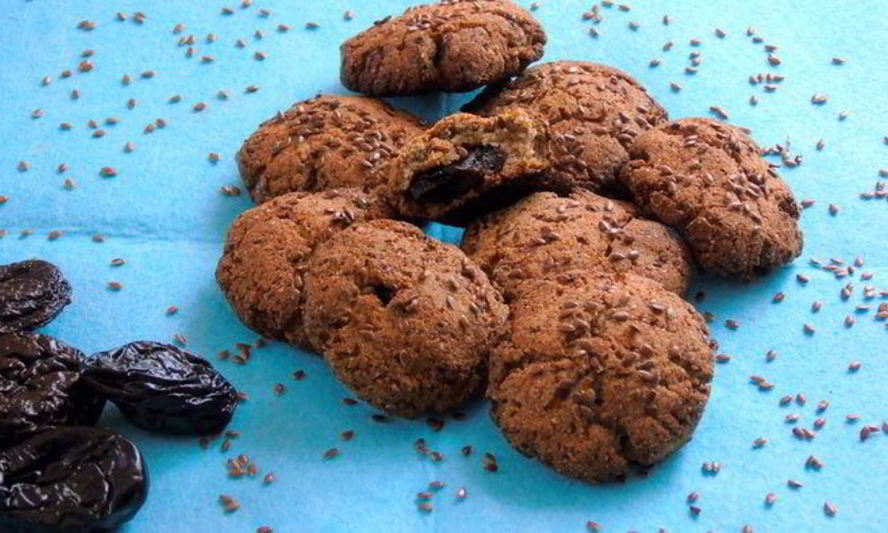 Рецепт льняного печенья с черносливом