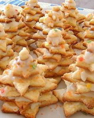 Новогоднее печенье Елочки