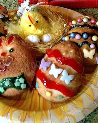 Пасхальное печенье в силиконовой форме