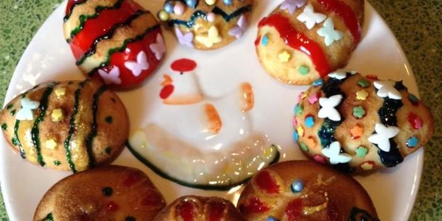 пасхальное печенье в силиконовой форме