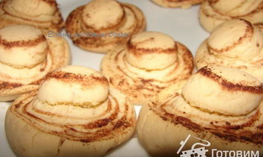 Рецепт печенья грибочки-шампиньоны