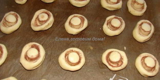 печенье грибочки-шампиньоны
