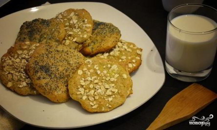 Рецепт печенья из ржаной муки с творогом