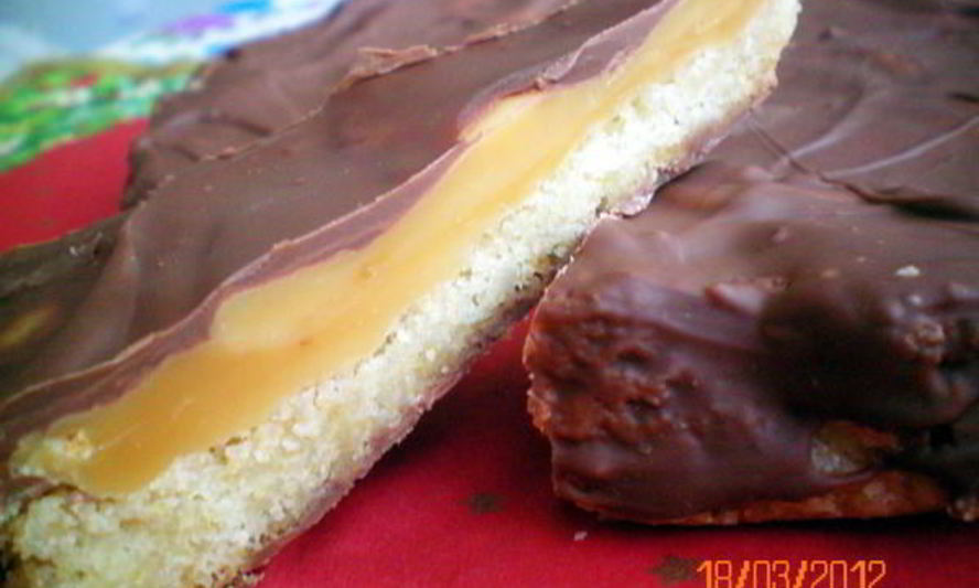 Рецепт печенья по мотивам конфеты twix