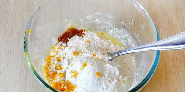 печенье с апельсиновой цедрой и корицей