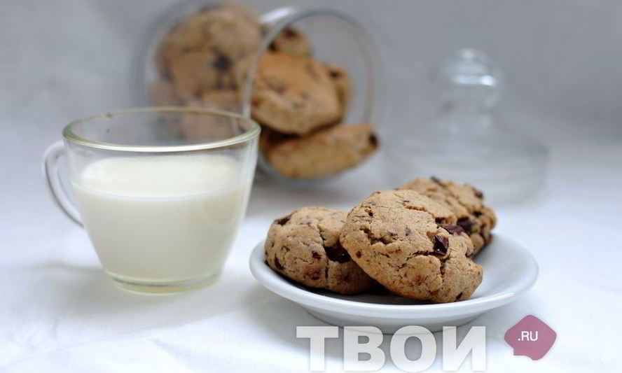 Рецепт печенья с гречневой мукой и шоколадом