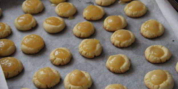 печенье с лимонной начинкой