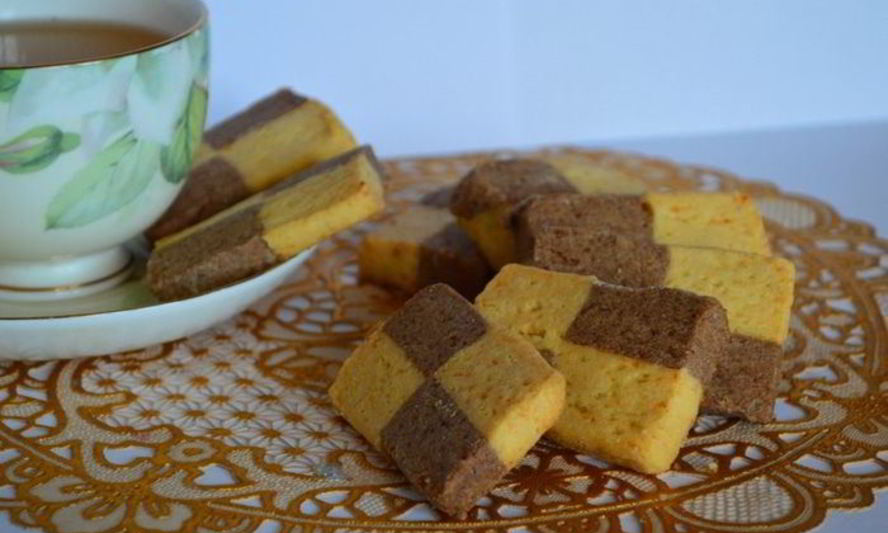 Рецепт печенья шахматного