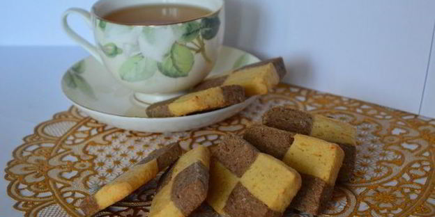 печенье шахматное