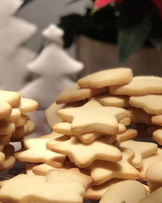 Песочное печенье на Рождество и Новый год