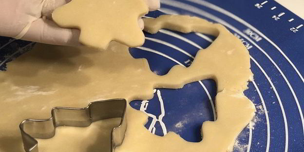 песочное печенье на рождество и новый год