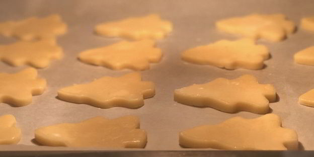 песочное печенье на рождество и новый год