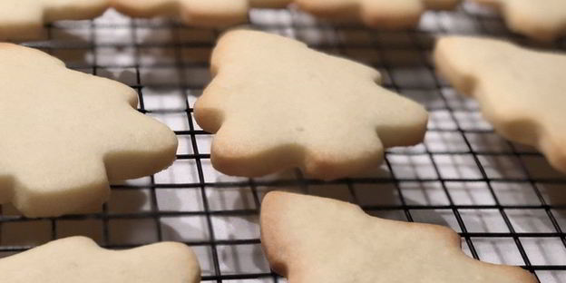 песочное печенье на рождество и новый год