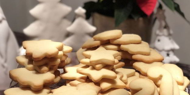 песочное печенье на рождество и новый год