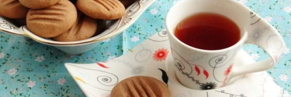 Песочное печенье с шоколадным пудингом