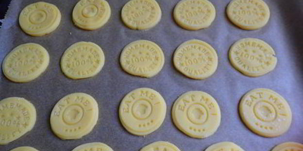 песочное печенье со штампами