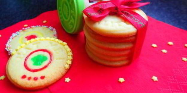 песочное печенье со штампами