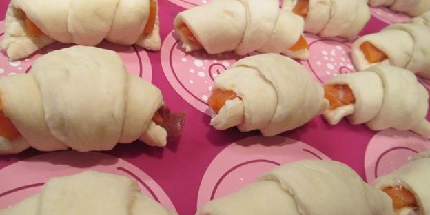 рогалики с лососем