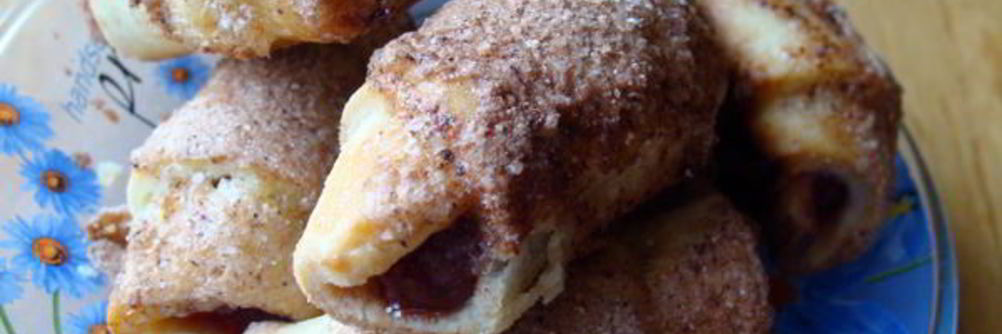 Рогалики с вишней